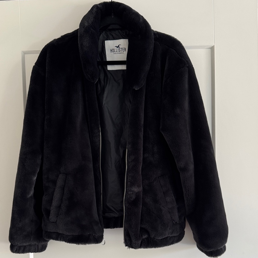 Hollister Faux Fur Bomber Jacket